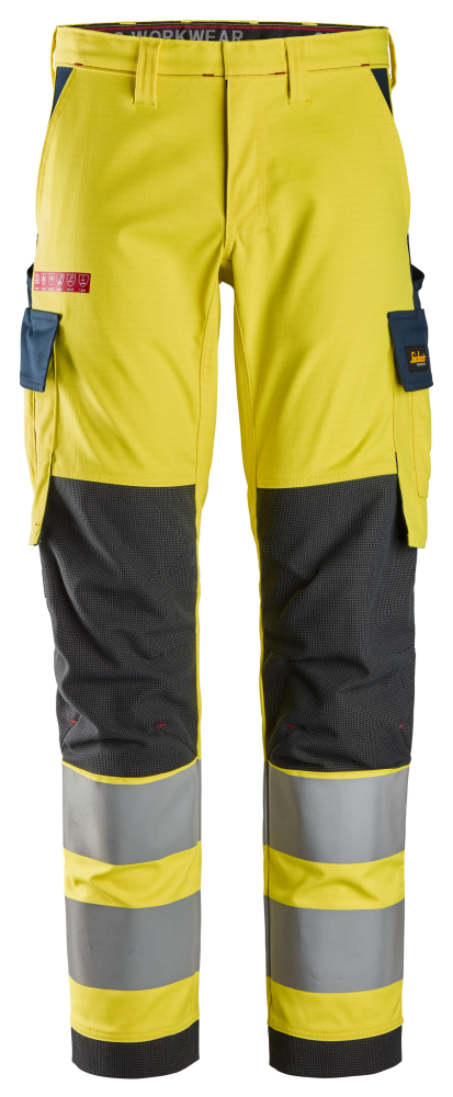 ARBETSBYXA STRETCH PW HV KL2 GUL/MARIN STL: 56