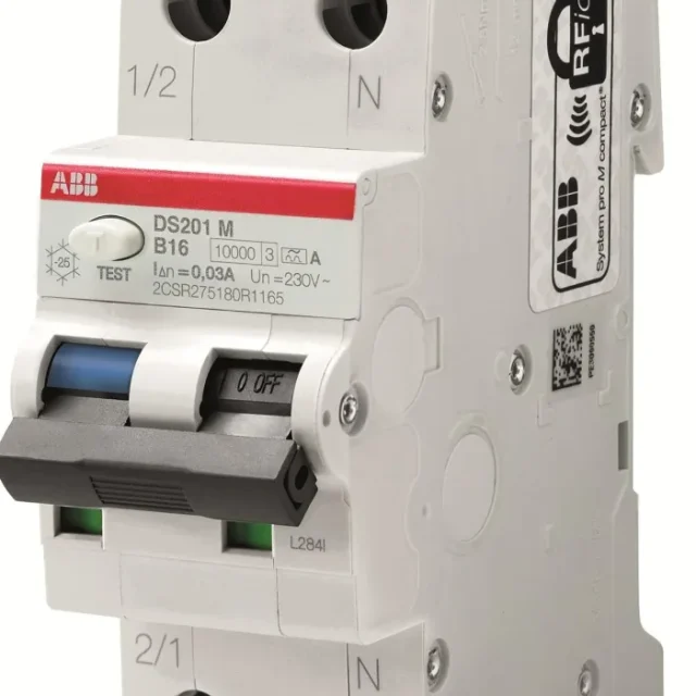ABB 2CSR275180R2105 Personskyddsautomat 10kA, B-karakteristik, typ A DS201M M B10 A100