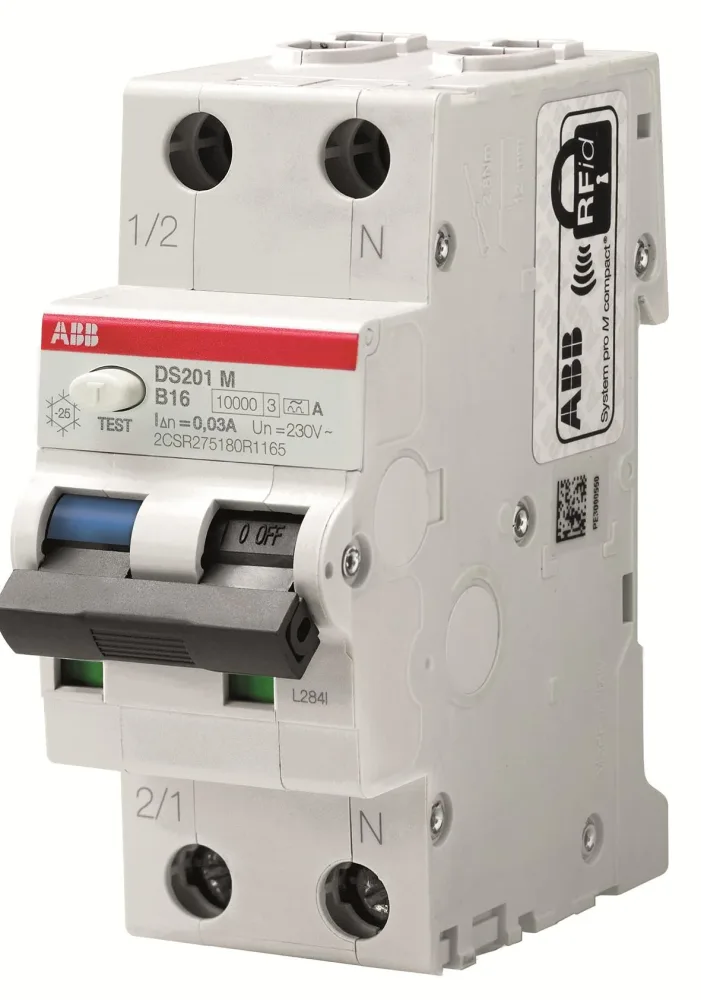 ABB 2CSR275180R2105 Personskyddsautomat 10kA, B-karakteristik, typ A DS201M M B10 A100