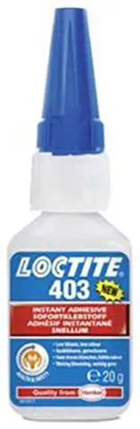 Loctite 403 Cyanoakrylatlim 20 g, för absorberande ytor