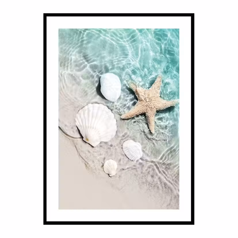 Poster Gallerix Starfish And Seashell