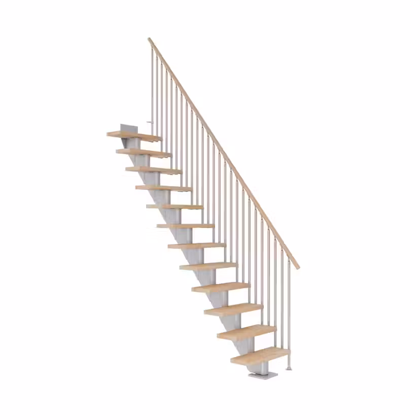 Spartrappa Dolle Frankfurt Bok Oljad Rak Classic III Grå, LxB: 1820x690 mm
