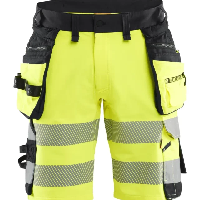 Blåkläder 112016483399C60 Shorts varsel, gul/svart Gul/svart