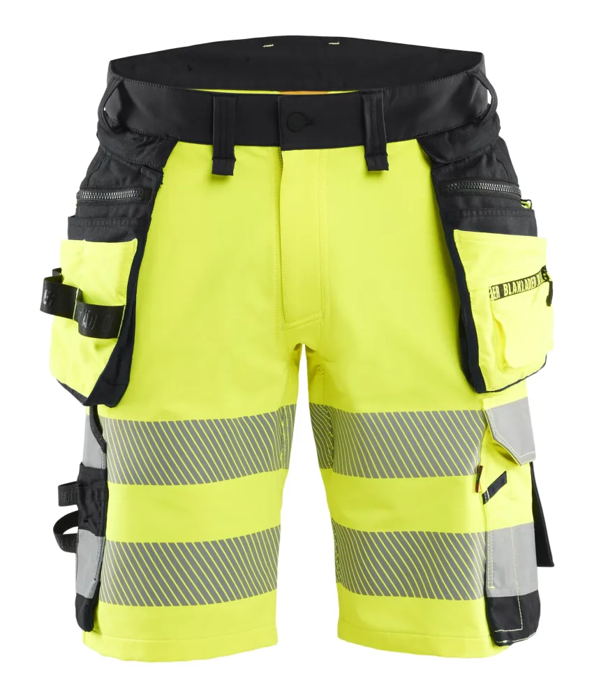 Blåkläder 112016483399C60 Shorts varsel, gul/svart Gul/svart