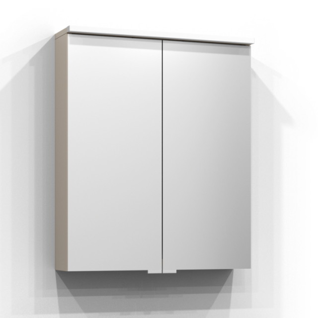 SPEGELSKÅP SVEDBERGS SAREK SAND LED EL 2HYLL 60X71,6X15,1CM