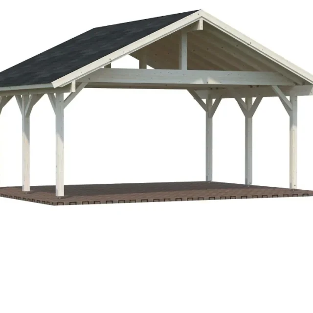 Palmako Robert Carport 28,3 m²/20,6 m², impregnerad natur