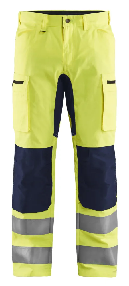 Blåkläder 158518115599C154 Arbetsbyxa varsel, röd/svart Röd/svart