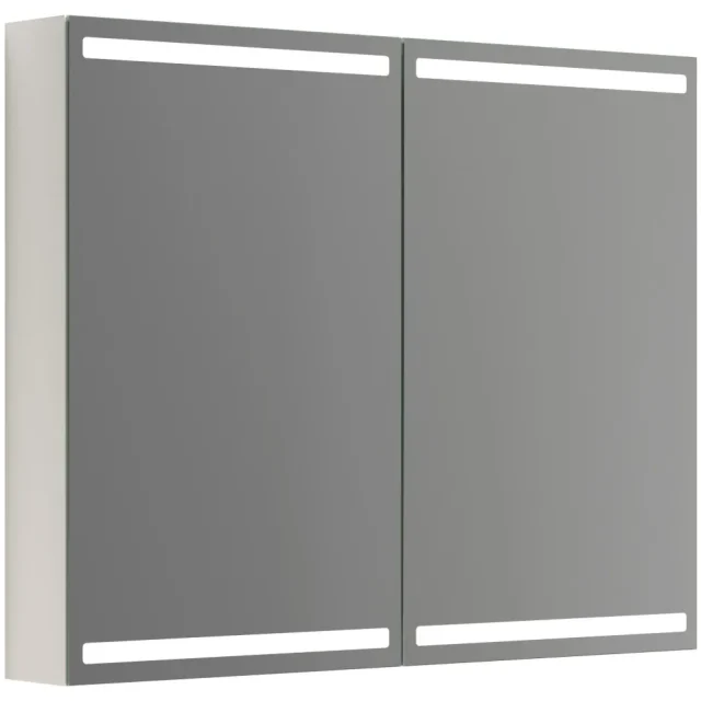 Dansani Luna Level Spegelskåp 100 cm, med ljusstyrning Brun ek