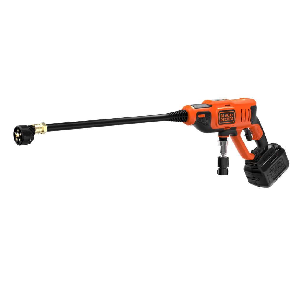 Kjøp Black & Decker Mellomtrykksvasker 18V BCPC18D1-QW, inkl. 2,0 Ah batteri & lader.