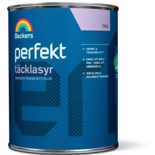 Beckers Perfekt Täcklasyr halvblank Svart