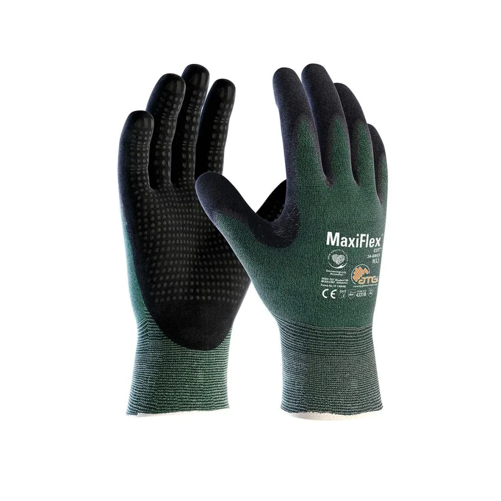 ATG MaxiFlex 34-8443 CutB Montagehandske grön 8