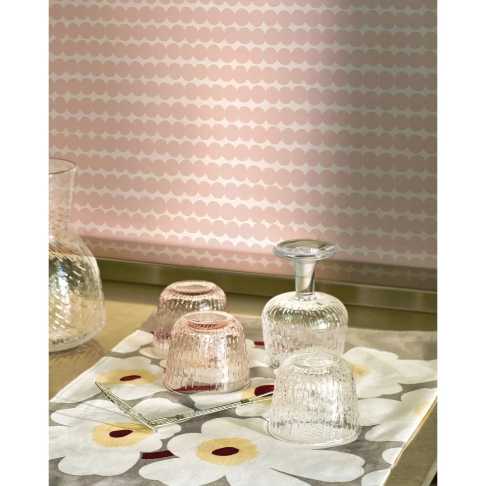 Marimekko 7 Mini Räsymatto 25972 Rosa Tapet - Midbec | Stuvbutiken - Bild 3