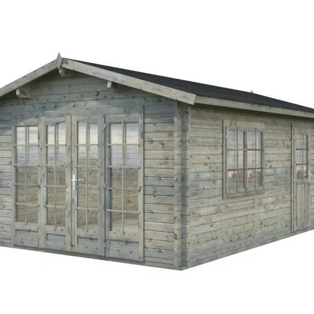 Palmako Irene Stuga 19,8 m²/inv. 19 m², grå impregnerad
