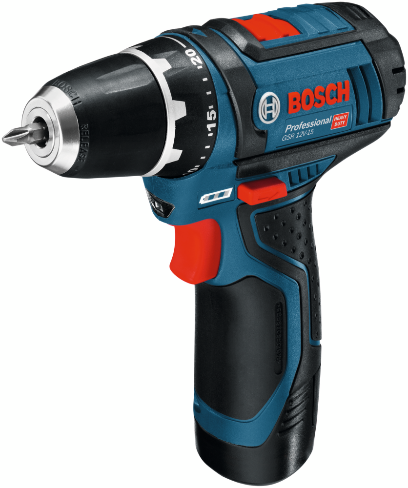 SKRUVDRAGARE BOSCH GSR 12V-15 2X2AH KARTONG