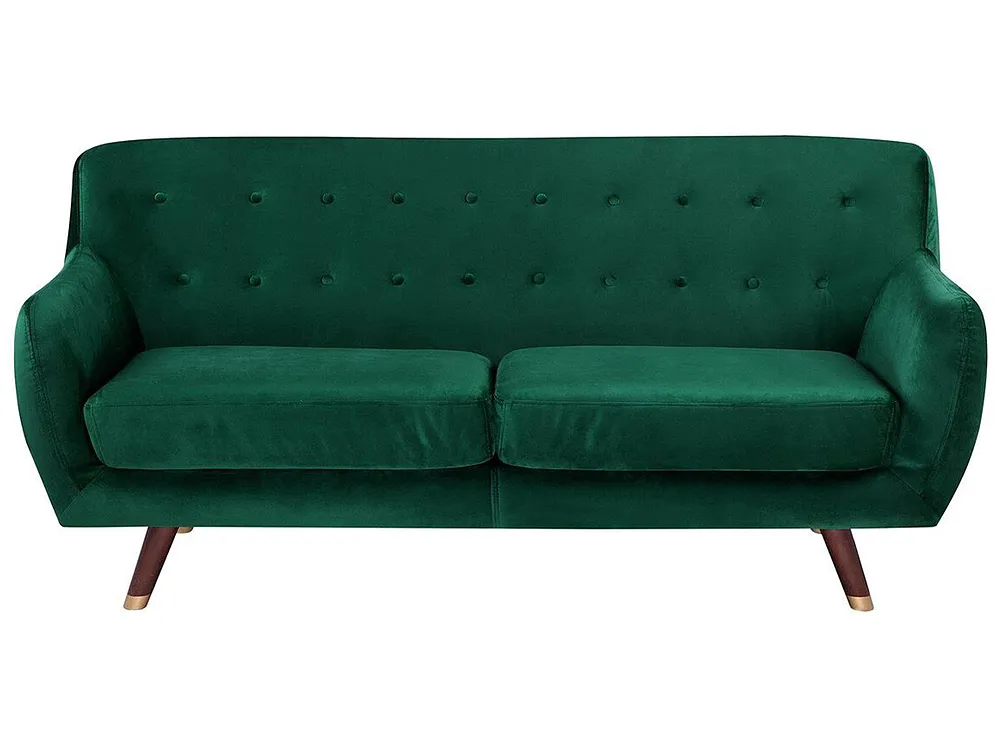 Soffa 3-sits BODO Sammet Smaragdgrön