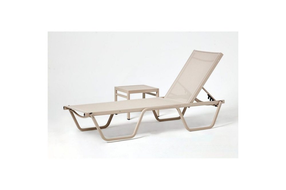Solstol och sidobordsset (2 delar) Azoula Beige