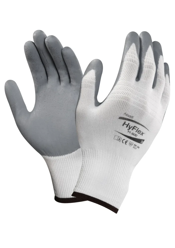 Ansell Hyflex Foam 11-800 Montagehandske Nitrilfoam/Nylon 10