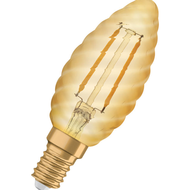 LED OSRAM KRON VRIDEN GULD 824 E14