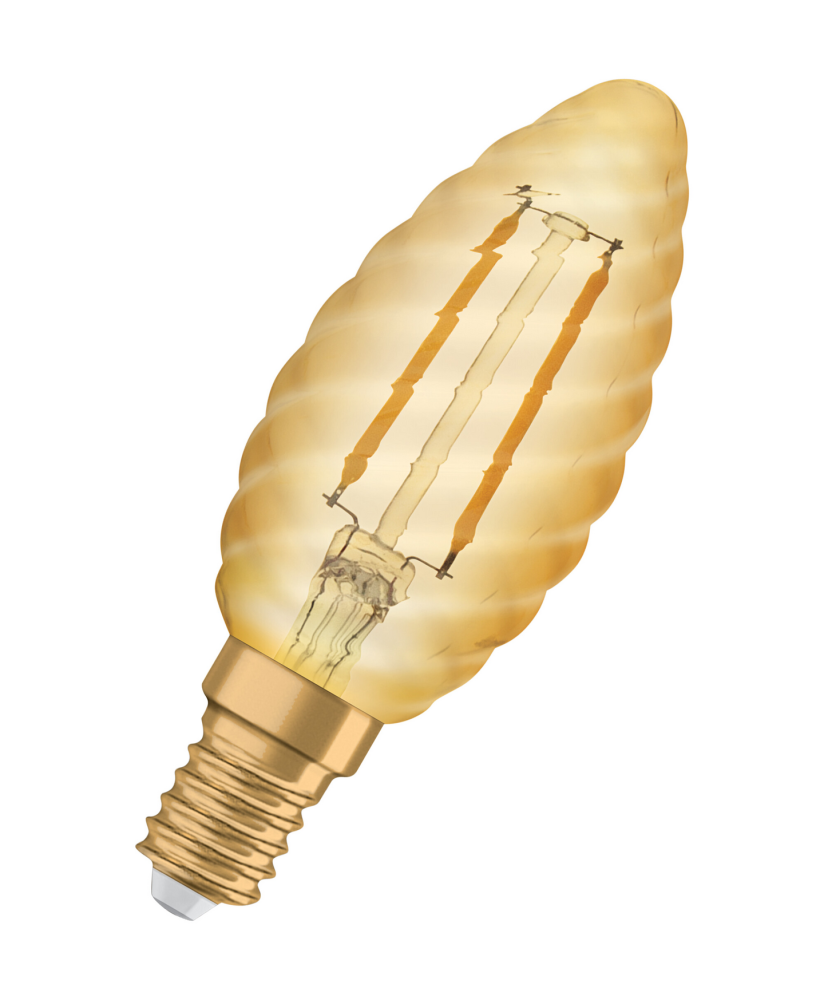 LED OSRAM KRON VRIDEN GULD 824 E14