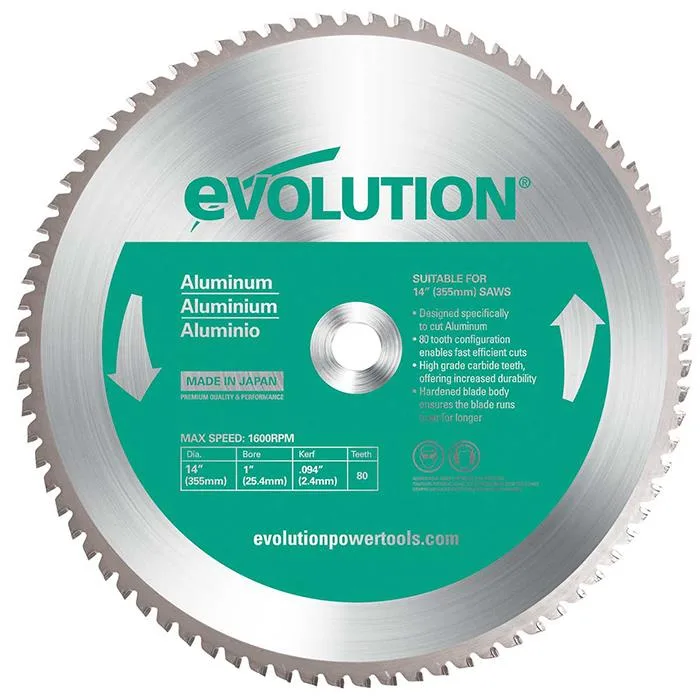 Evolution EV355A Sågklinga 355x2,0x25,4mm, 80T