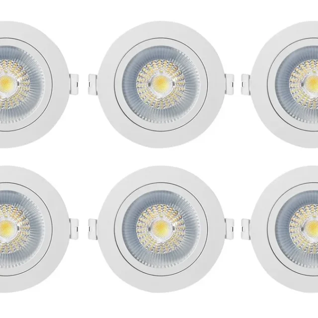 Westal WLD FR72 Flex Tilt Downlight 7 W, 650 lm, justerbar färgtemperatur 50-pack
