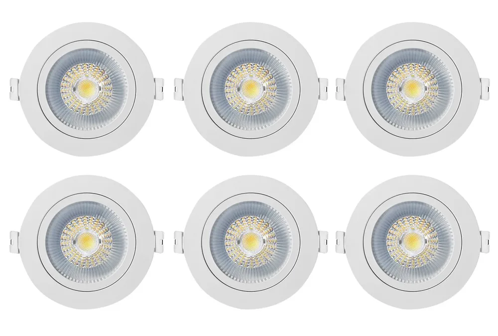 Westal WLD FR72 Flex Tilt Downlight 7 W, 650 lm, justerbar färgtemperatur 50-pack