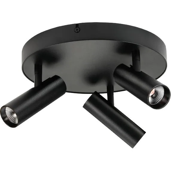 SG Armaturen Tube Micro Trio Takarmatur LED, 18W, 2700K Svart - Bild 2