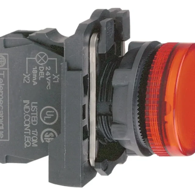 Schneider Electric XB5AVM4 Signallampa röd LED, 230V AC