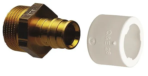 Uponor 1870204 Nippel rak, utvändig gänga 15 x 18 mm