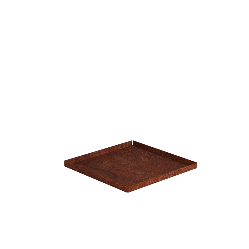 BOTTENPLATTA BLOMKRUKA ODLA CORTEN 35X35X40CM