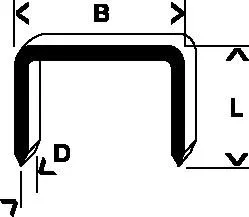Bosch 2609200230 Klammer Typ 57, 8 mm, 1000-pack
