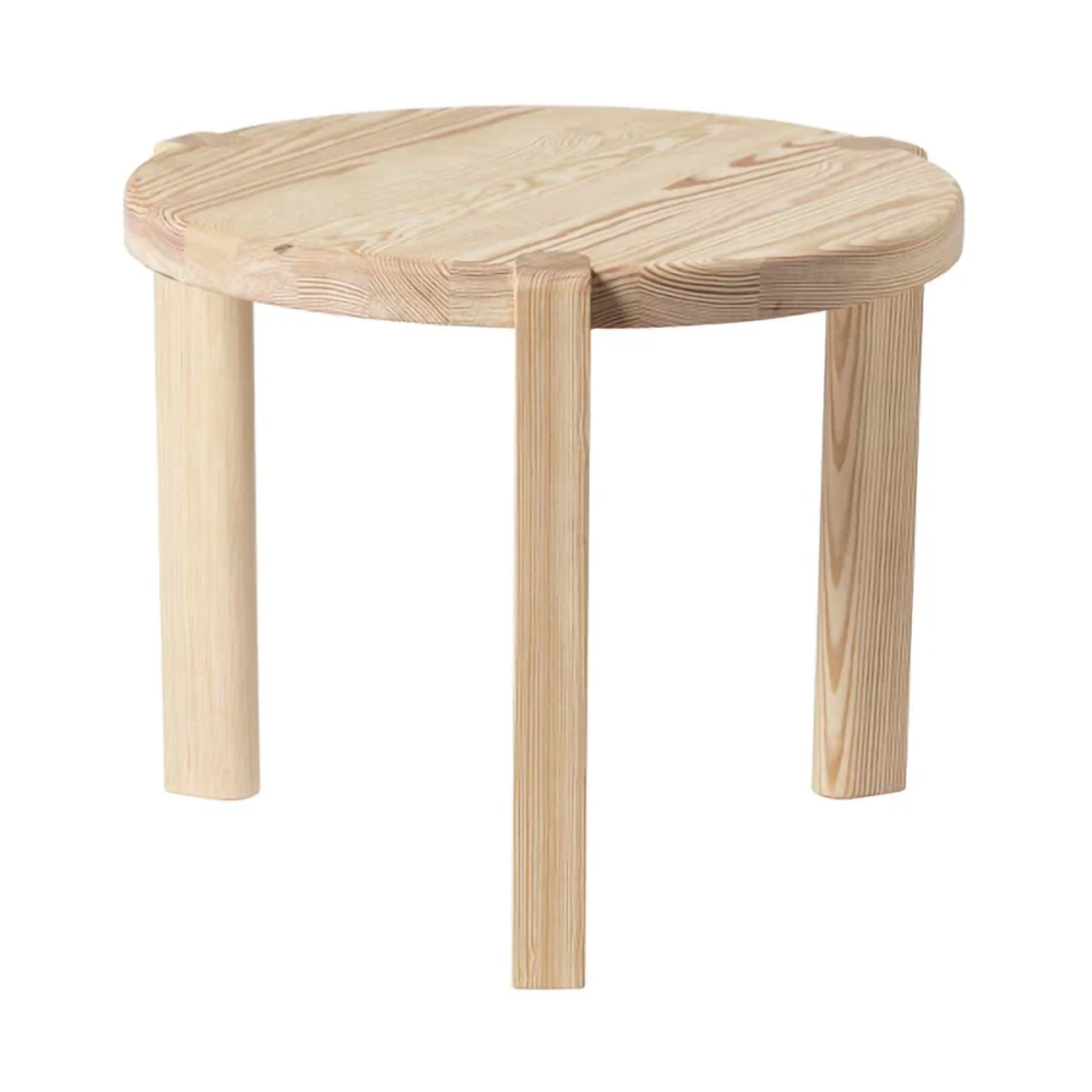 D108 Ragnesminde soffbord Ø48 cm, Pine untreated