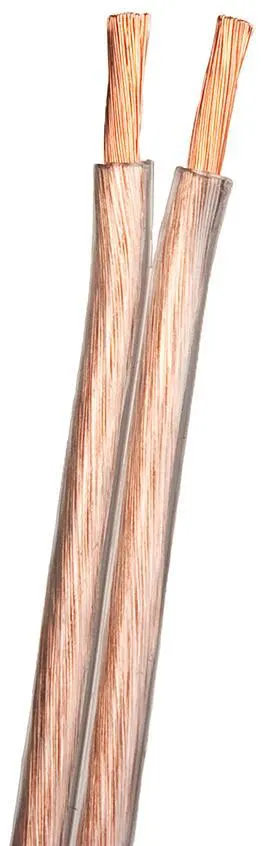 SUPRA 2000000113 Högtalarkabel 0,127 mm, syrefria kopparkardeler 2x4.0, transparent, 100 m