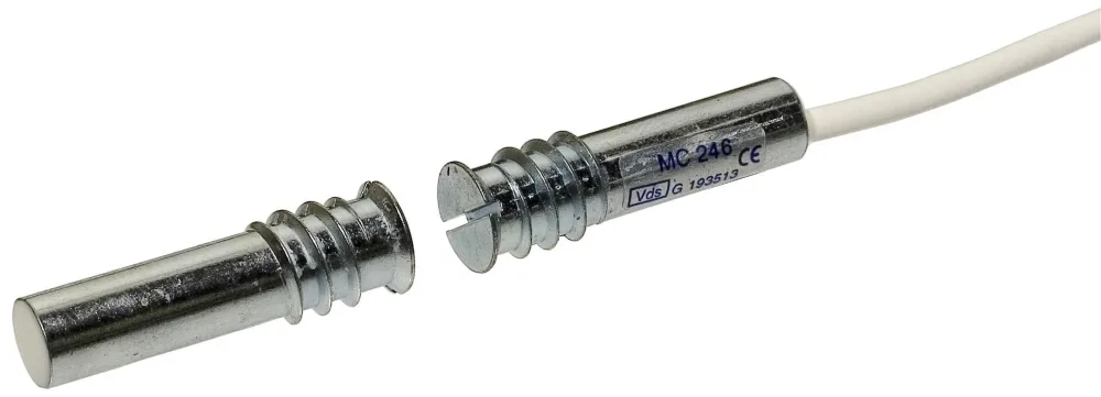 Alarmtech MC 255-P4,7K-6 Magnetkontakt 6 m kabel motstånd 4.7K ohm