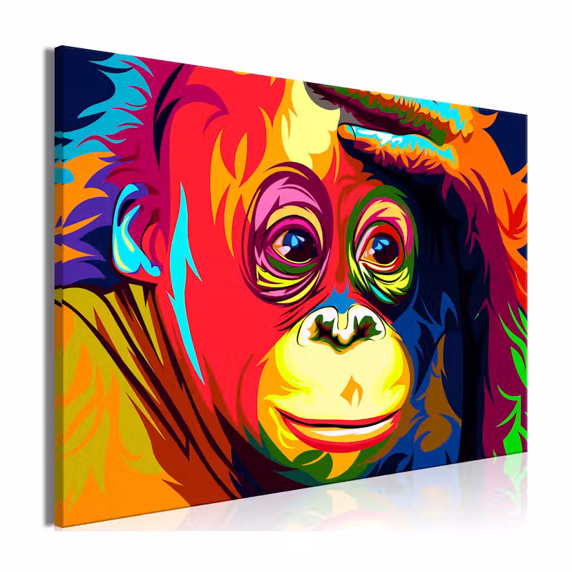 Tavla Arkiio Colourful Orangutan 120x80 cm