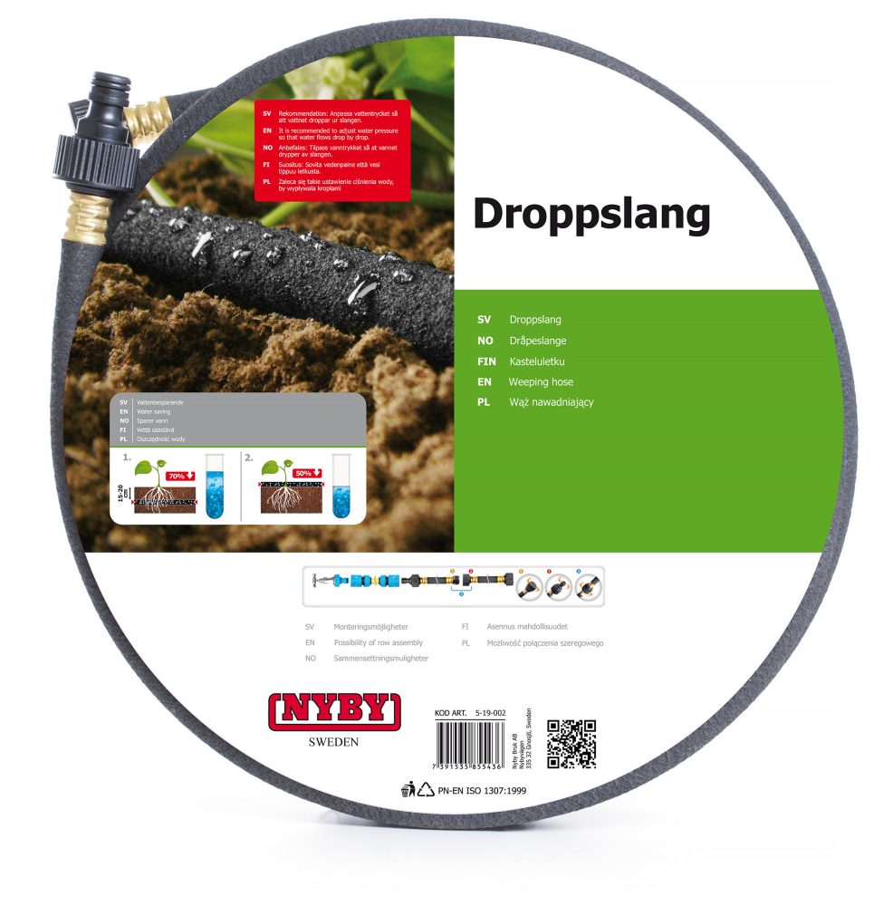 Kjøp NYBY Dryppslange 1/2", 7,5 m