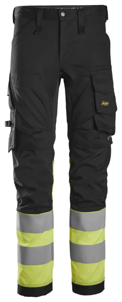 Snickers Workwear 6334 Arbetsbyxa svart/orange Svart/Orange - Bild 2