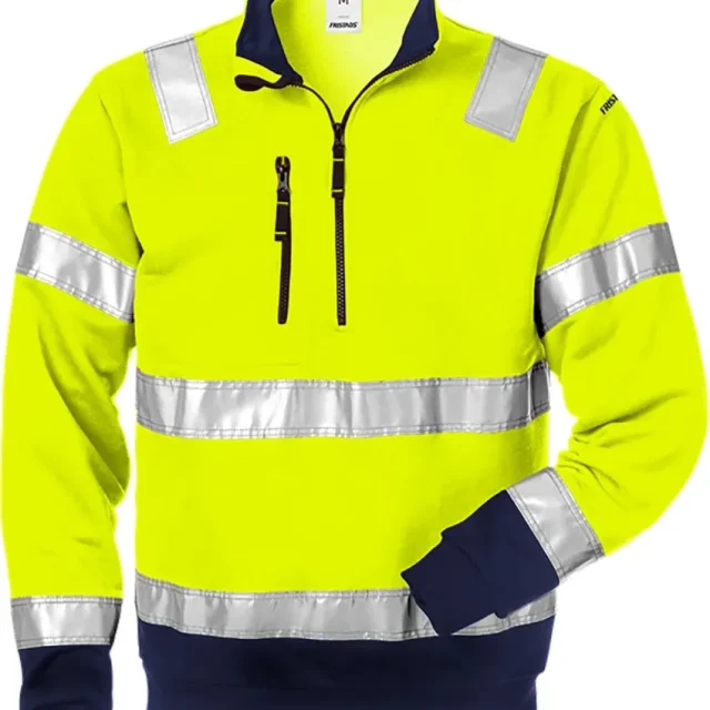 Fristads 728 SHV Tröja varselgul/marinblå 2XL