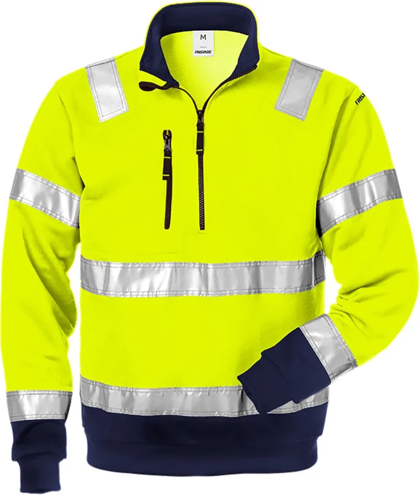 Fristads 728 SHV Tröja varselgul/marinblå 2XL
