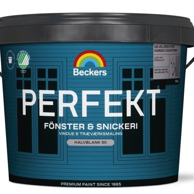 Beckers Perfekt Fönster- och snickerifärg halvblank Valfri kulör