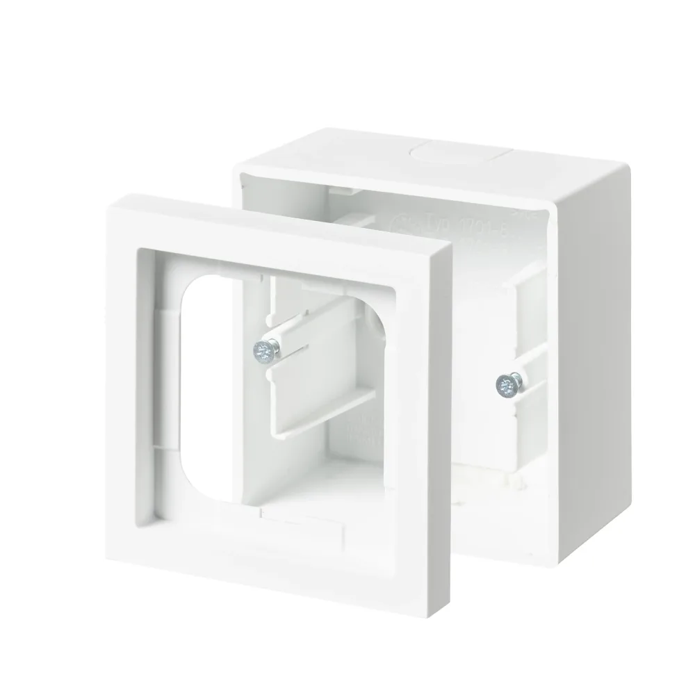 ABB 1721S80-884 Förhöjningsram 80 x 54 mm, vit 1-fack