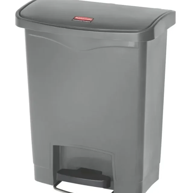Rubbermaid Slim Jim Soptunna med pedal, grå 50 l