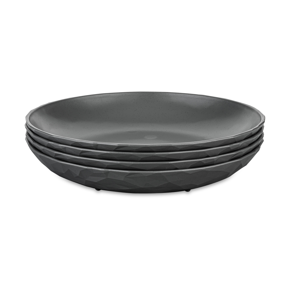 Club djup tallrik Ø22 cm 4-pack biocirk termoplast, Nature ash grey