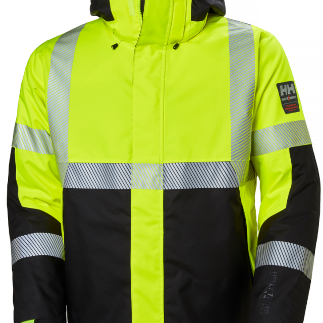 VINTERJACKA HELLY HANSEN ICU H2FLOW, LIFEPOCKET GUL/SVART XL