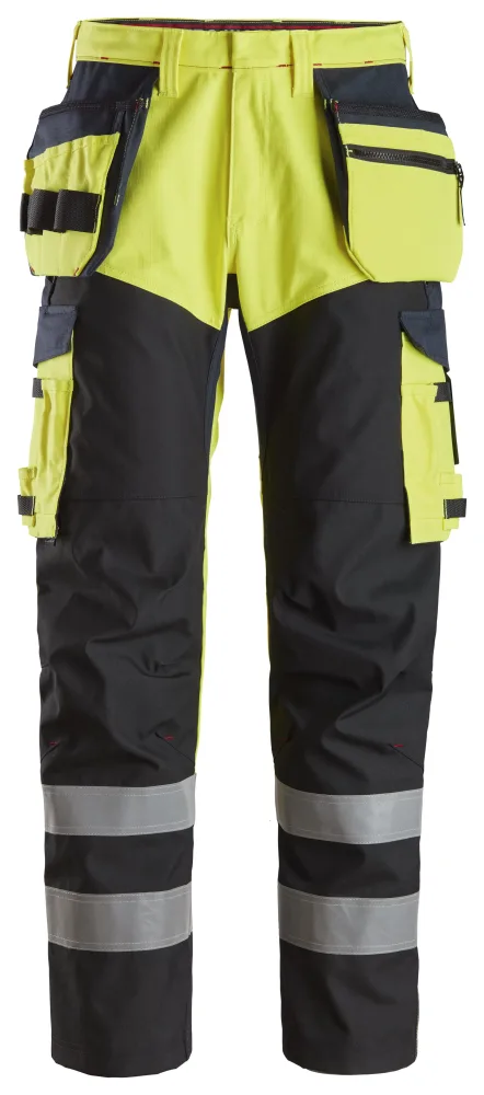 Snickers Workwear 6265 Arbetsbyxa varsel, gul/marinblå 108