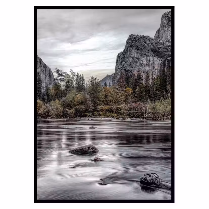 Poster Gallerix Yosemite River Storlek: 70x100 cm