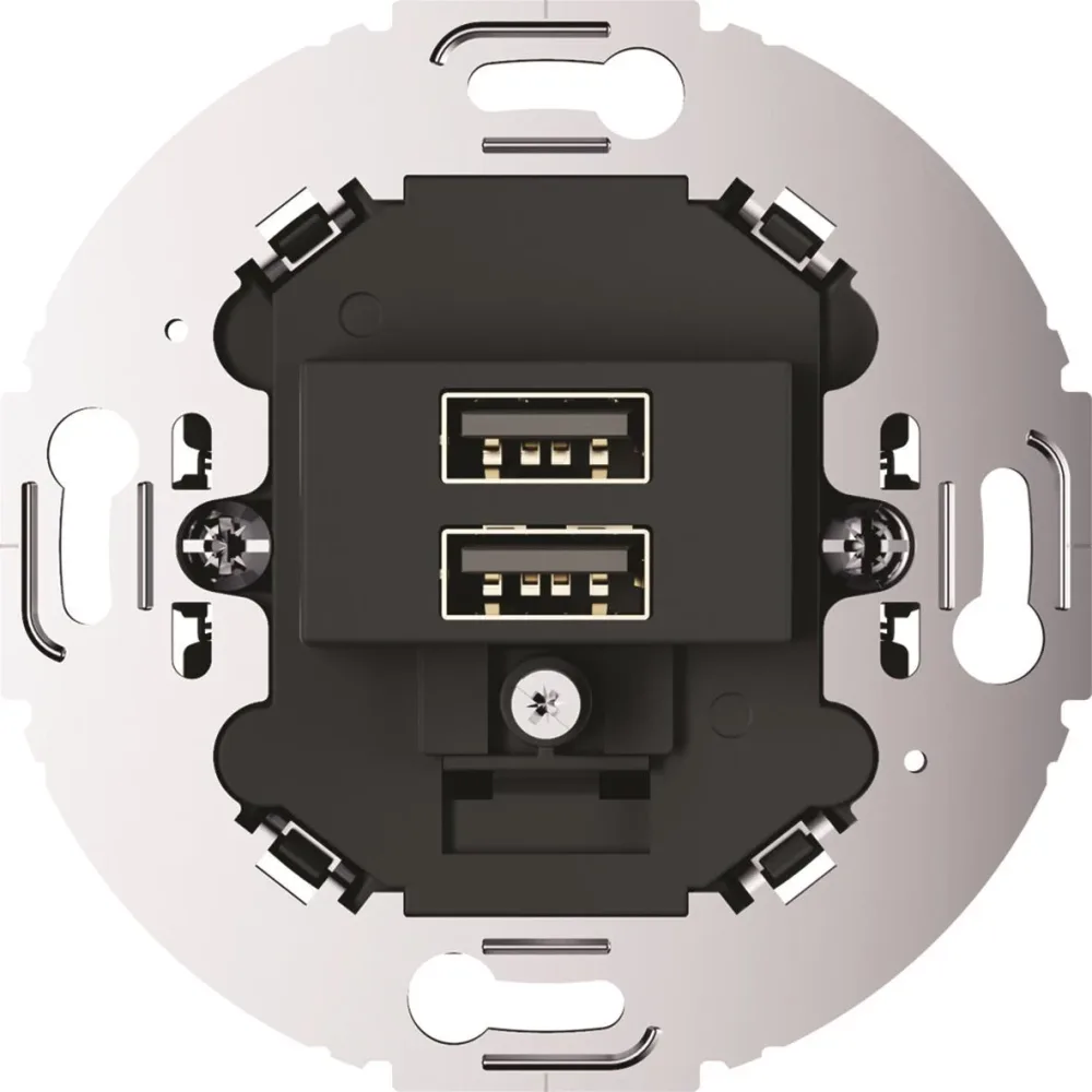 Hager 260215 Ladduttag 3000 mA, 100-240V Svart