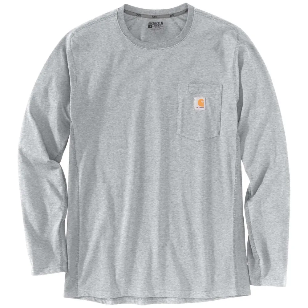 Carhartt Force Relaxed LS T-Shirt Grå