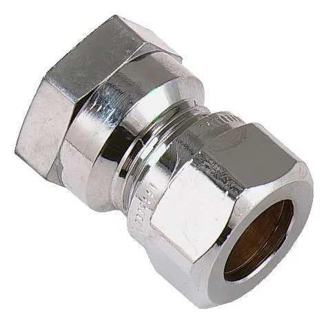Vatette FG033043520 Klämringskoppling rak, förkromad Ansl. 15 (1/2") 35 mm