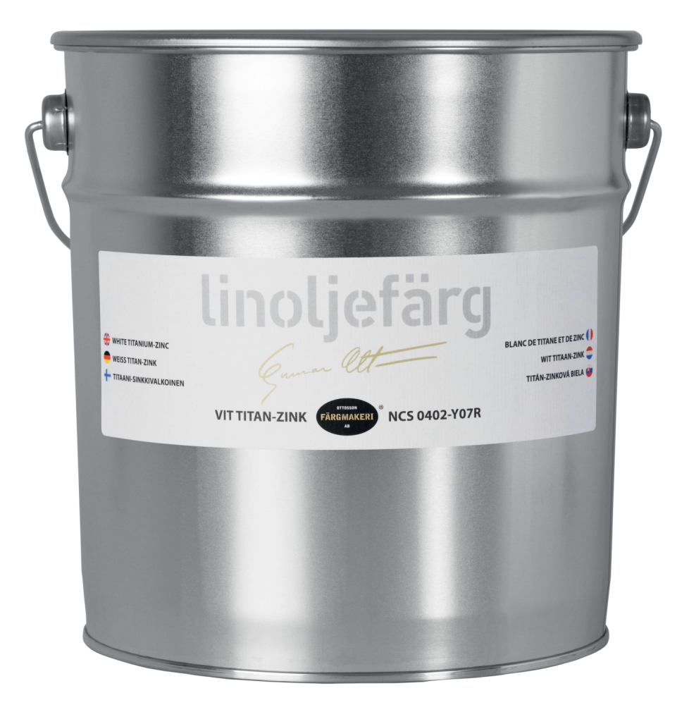 LINOLJEFÄRG VIT TITAN-ZINK 5L OTTOSSON FÄRGMAKERI